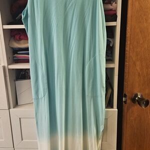 Lands' End Mint Green Crewneck Dress